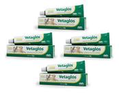 4 Vetaglos Pomada Cicatrizante 50g - Vetnil - Validade Boa
