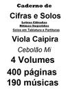 4 Volumes de Cadernos de Cifras Para Viola Caipira