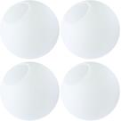 4 x Globos Vidro 12cm Esfera Bola Jabuticaba Branco Fosco Leitoso Gimpo GLOBO12-BRANCO-4X