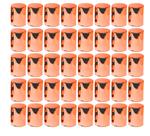 40 Capa de Porca Boliviana Laranja Metalizada 32/33mm