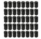 40 Capa De Porca Cromada Belga Preta 19mm Sprinter Fiorino S10