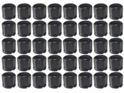 40 Capa De Porca Sextavada Black Preta 19mm 22mm 24mm Baixa