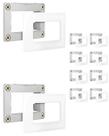 40 Conjunto Placa Suporte Para Móvel Sleek Margirius