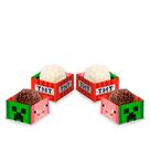 40 Forminhas Para doce Festa Minecraft Decoração aniversário