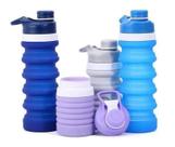 40 Garrafa De Silicone Retrátil Dobrável 550 Ml 2020