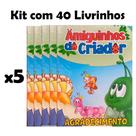 40 Livrinhos Bíblicos - Amiguinhos do Criador - 5 Kits Repetidos (Atacado - Igreja)