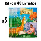 40 Livrinhos Bíblicos - Histórias da Bíblia - 5 Kits Repetidos (Atacado - Igreja)
