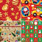 40 Papel de Presente 50X60CM Couché Fantasia Natal 4 Modelos Pacote com 40 40 Papel de Presente 50X60CM Couché Fantasia Natal 4 Modelos Pacote com 40