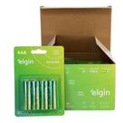 40 Pilhas Palito Alcalina Aaa Elgin Lr03 1,5v 10 Blister C/4