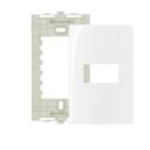 40 Placas Brancas Com Suporte 4x2 1 Polo Margirius Sleek