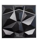 40 Placas Preta 25x25cm 3D Decorativa Diamante Revestimento Plástico PVC Auto Relevo