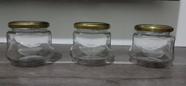 40 Potes de vidro para geléia 300ml c/ tampa de metal Dourada