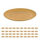 40 Prato Lanche Sobremesa Redondo Resistente 20cm Marrom Cl 40 Prato Lanche Sobremesa Redondo Resistente 20cm Marrom Cl