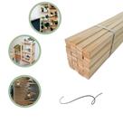 40 Ripas De Madeira Pinus 70x2x1cm Para Artesanato Decoração
