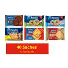 40 Un. Biscoitos Sortidos Sache Amanteigados Renata