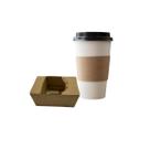 400 Suportes Porta 1 Copo Resistente Kraft 11,5x7,5x5,5cm Ideal Para Cafés Delivery 400 Suportes Porta 1 Copo Resistente Kraft 11,5x7,5x5,5cm Ideal Para Cafés Delivery