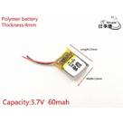 401215 3,7v 60mah 4mm X 12mm X 15mm 2 Fios 1 Unidade - 401215 3,7v 60mah 4mm X 12mm X 15mm 2 Fios 1 Unidade -