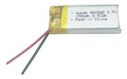 401530 3,7v 150mah Com 2 Fios 4mm X 15mm X 30mm 401530 3,7v 150mah Com 2 Fios 4mm X 15mm X 30mm