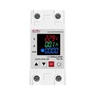 40A 63A AC 230V Display Duplo Ajustável Digital Protetor De Sobretensão Relé Trilho Din