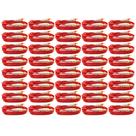 40x Cabo RCA Som Automotivo Prime Plug Metal Banhado a Ouro Vermelho Diâmetro 1m Svart Tech One