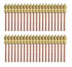 40x Válvulas Serviço Schrader 1/4 50mm Cobre Refrigeração