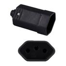 42 Plug Plugue Tomada Femea 3 Pinos 2p+t 10a Preto Margirius