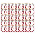 45x Cabo Y Prime Metal 5mm 2 Machos 1 Femea Vermelho RCA