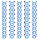 45x Cabos RCA 1 Metro Dupla Blindagem Injetado Azul 4mm Blindado Tech One