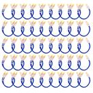 45x Cabos Y Prime Metal 5mm 2 Machos 1 Femea Azul RCA