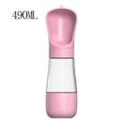 490ML 2 Em 1 Garrafa De Água Portátil Para Gatos Cães E Dispensador Multifuncional