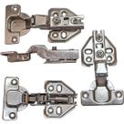 4pç Dobradiça Caneco Pressão Curva Porta Armário Móveis 35mm