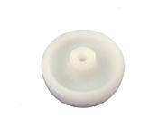 (4pçs) Roda 3pol. 312 Nylon Branco Carga 100kg Por Roda Eixo 5/16''
