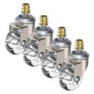 (4pçs) Rodízio Gel 50mm Com Rosca M10 + Bucha Americana (4pçs) Rodízio Gel 50mm Com Rosca M10 + Bucha Americana