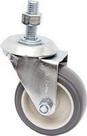 (4pçs) Rodizio Girat. Espiga Roscada 3pol. R312 Bp Pvc Anti Risco 60kg Por Roda