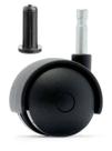 (4pçs) rodizio giratorio roda 40mm preto pino 7mm bucha 10mm
