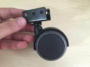 (4pçs) Rodizio Pu Chapa Em U 19mm P/ Cama, Berço E Móveis (4pçs) Rodizio Pu Chapa Em U 19mm P/ Cama, Berço E Móveis