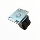 (4pçs) Rodizios Roda Dupla 1pol. R158 Placa Giratorio Carga 70kg Por Roda