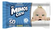 4pctes Toalha Lenço Umedecido Mimos Care 200 Toalhinha Azul