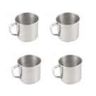 4un Caneca copo alumínio café chá 300ml xícara cozinha 4un Caneca copo alumínio café chá 300ml xícara cozinha