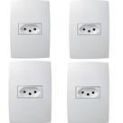4un - Conjunto 4x2 Tomada 2P+T 10A Pialplus 615080