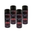 4UN Fibra Capilar Para Cabelo Castanho Medio Vertix 25G