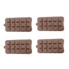 4un Forma Silicone Bombom Moldes fino Doce Docinho Quadrado