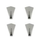 4un Gancho parede inox chaves colher banheiro cozinha slim