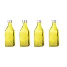 4un GARRAFA DE VIDRO C/ TAMPA SCOTCH ÁGUA SUCO AMARELO