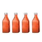 4un GARRAFA DE VIDRO C/ TAMPA SCOTCH ÁGUA SUCO VERMELHO