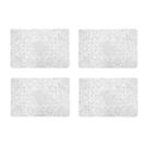 4un jogo americano pvc crochet retangular lugar mesa prata 4un jogo americano pvc crochet retangular lugar mesa prata