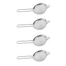 4un Peneira aço inox 13,5cm utensílio cozinha polvilhar