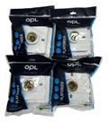 4un Plafon Soquete Porcelana Quadrado Opl Branco