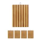 4un Tábua de corte bambu 29x19 carne frios cozinha madeira 4un Tábua de corte bambu 29x19 carne frios cozinha madeira