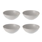 4un Tigela bowl 700ml salada petiscos Cinza Petra 17cm 4un Tigela bowl 700ml salada petiscos Cinza Petra 17cm
